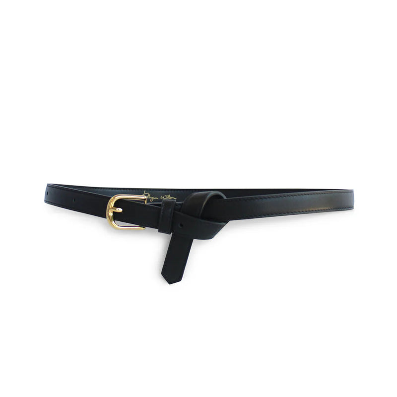 KATHRYN WILSON LAUREN BELT-BLACK CALF