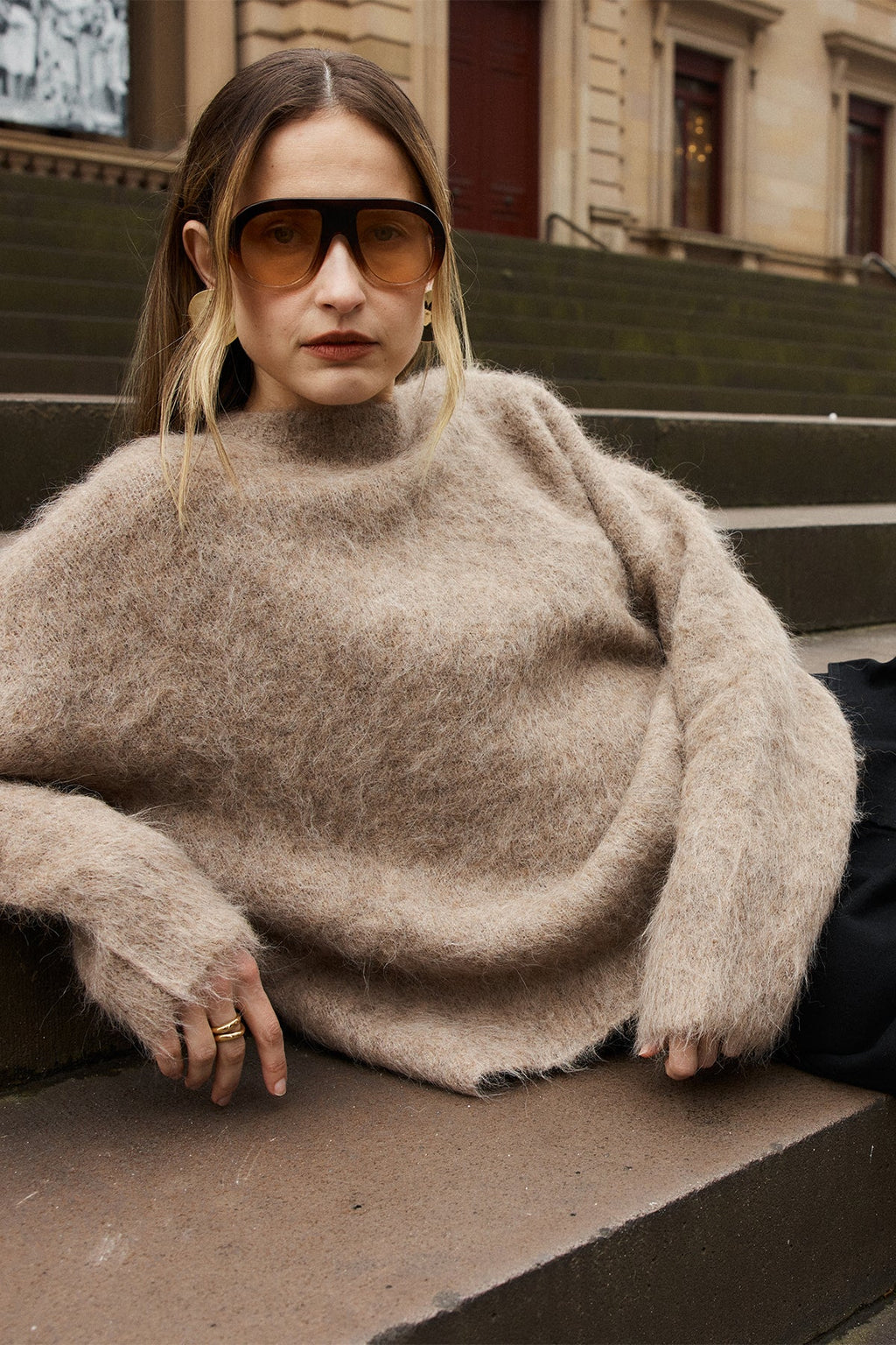 SOFIA IRINA VALERIA SWEATER-BROWN