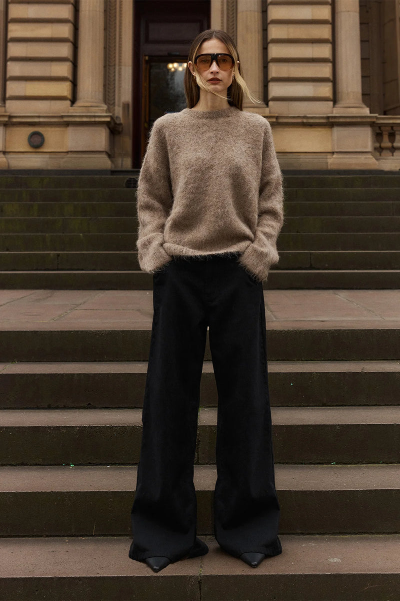 SOFIA IRINA VALERIA SWEATER-BROWN