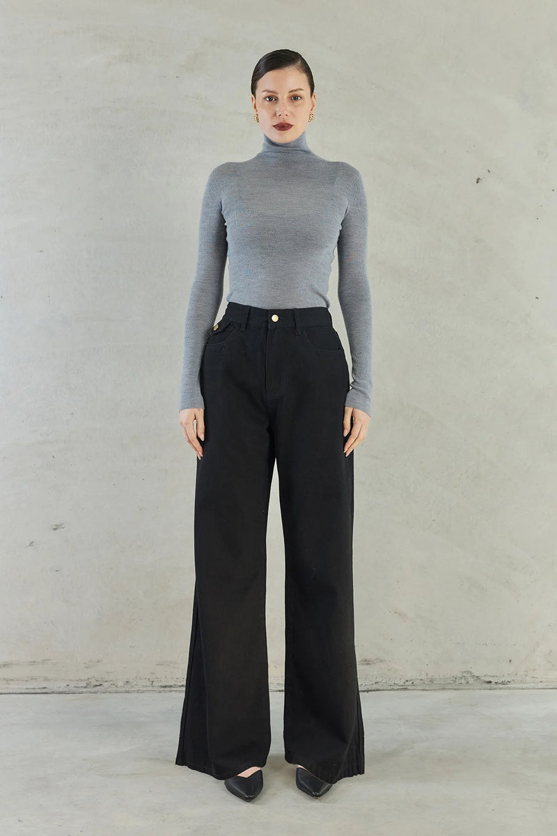 SOFIA IRINA JOSEFINA DENIM PANT-BLACK