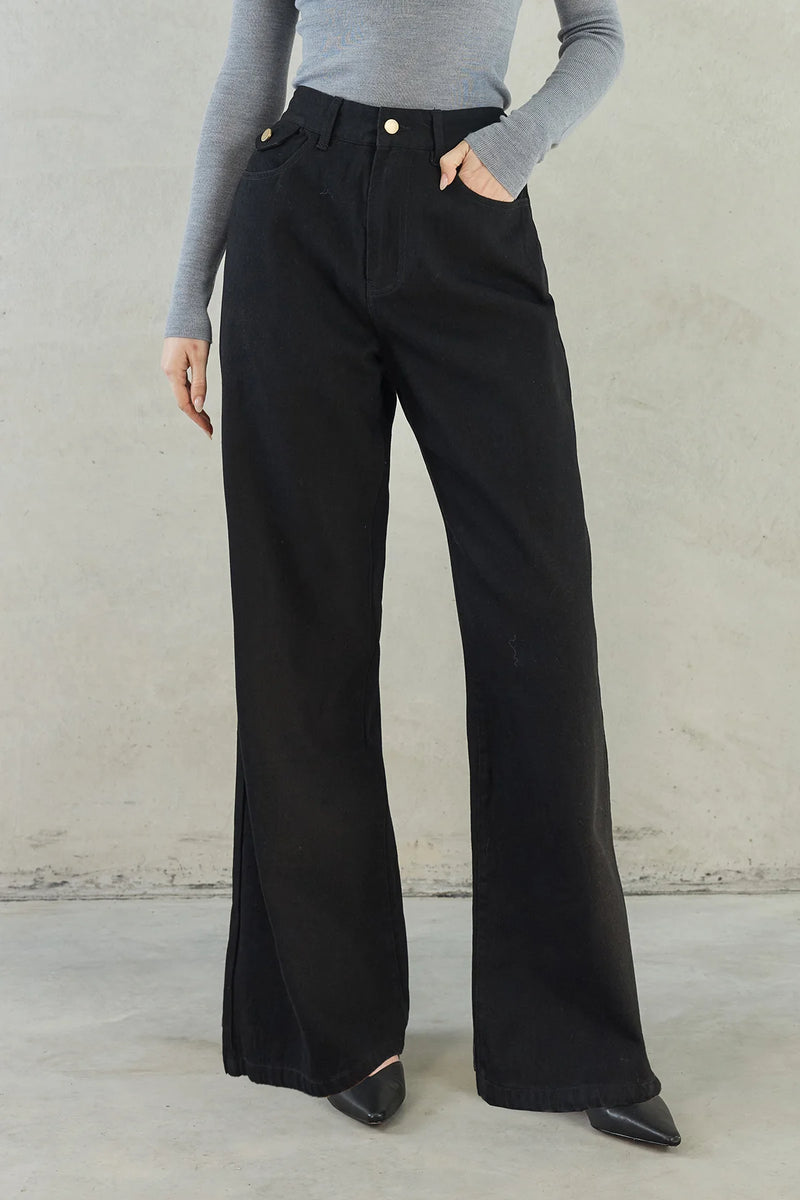 SOFIA IRINA JOSEFINA DENIM PANT-BLACK