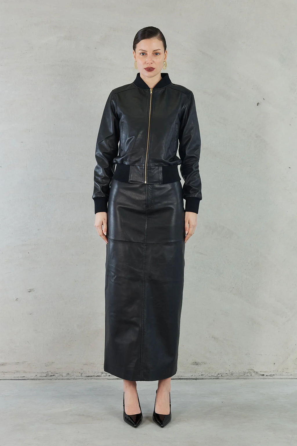 SOFIA IRINA EVITA BOMBER JACKET-BLACK