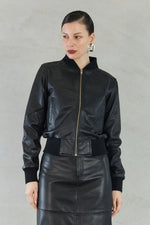 SOFIA IRINA EVITA BOMBER JACKET-BLACK