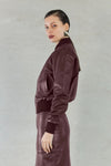 SOFIA IRINA EVITA BOMBER JACKET-WINE