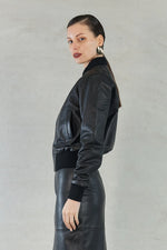 SOFIA IRINA EVITA BOMBER JACKET-BLACK