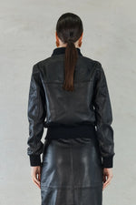 SOFIA IRINA EVITA BOMBER JACKET-BLACK
