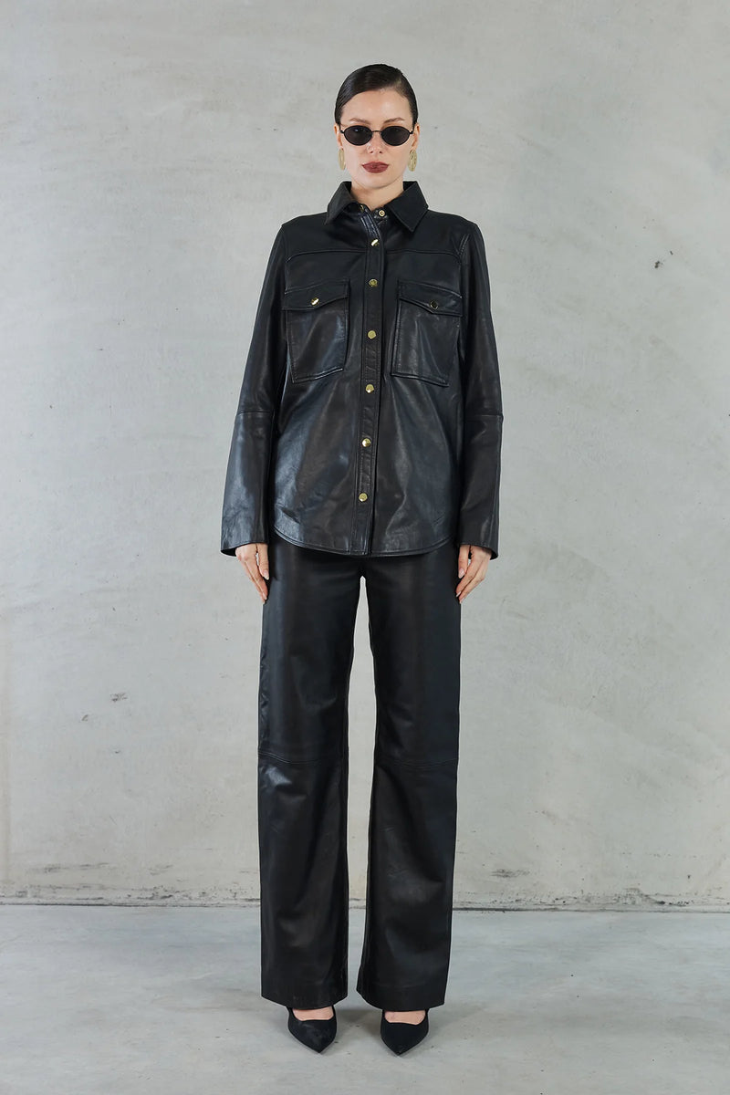 SOFIA IRINA LUCIA SHIRT-BLACK