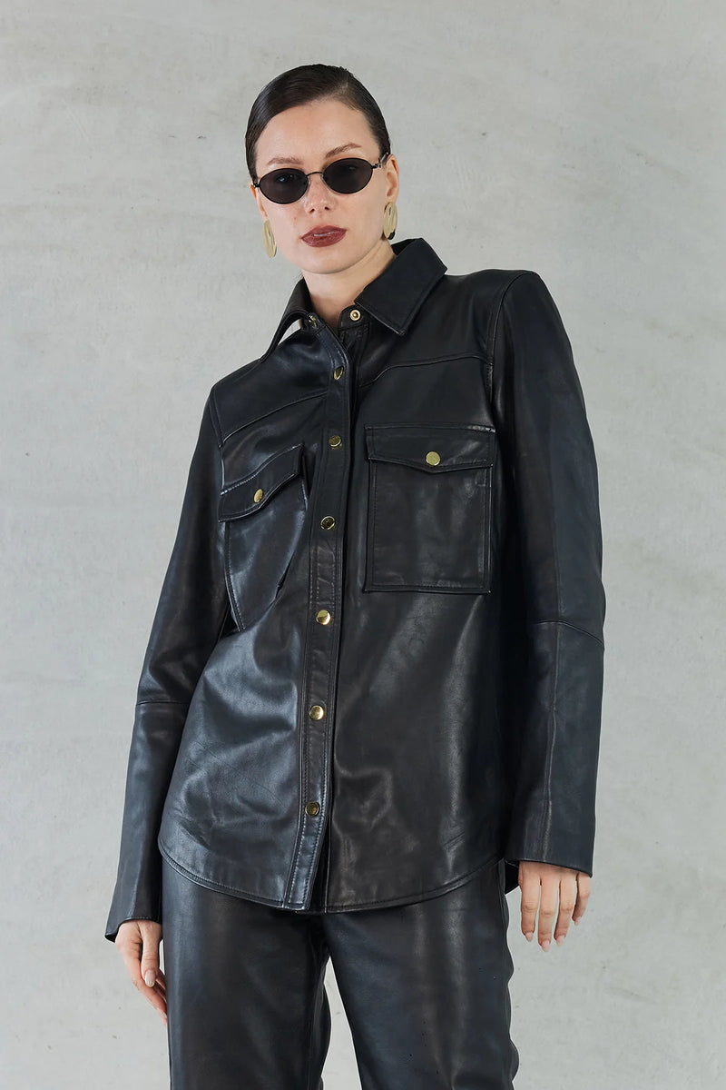 SOFIA IRINA LUCIA SHIRT-BLACK