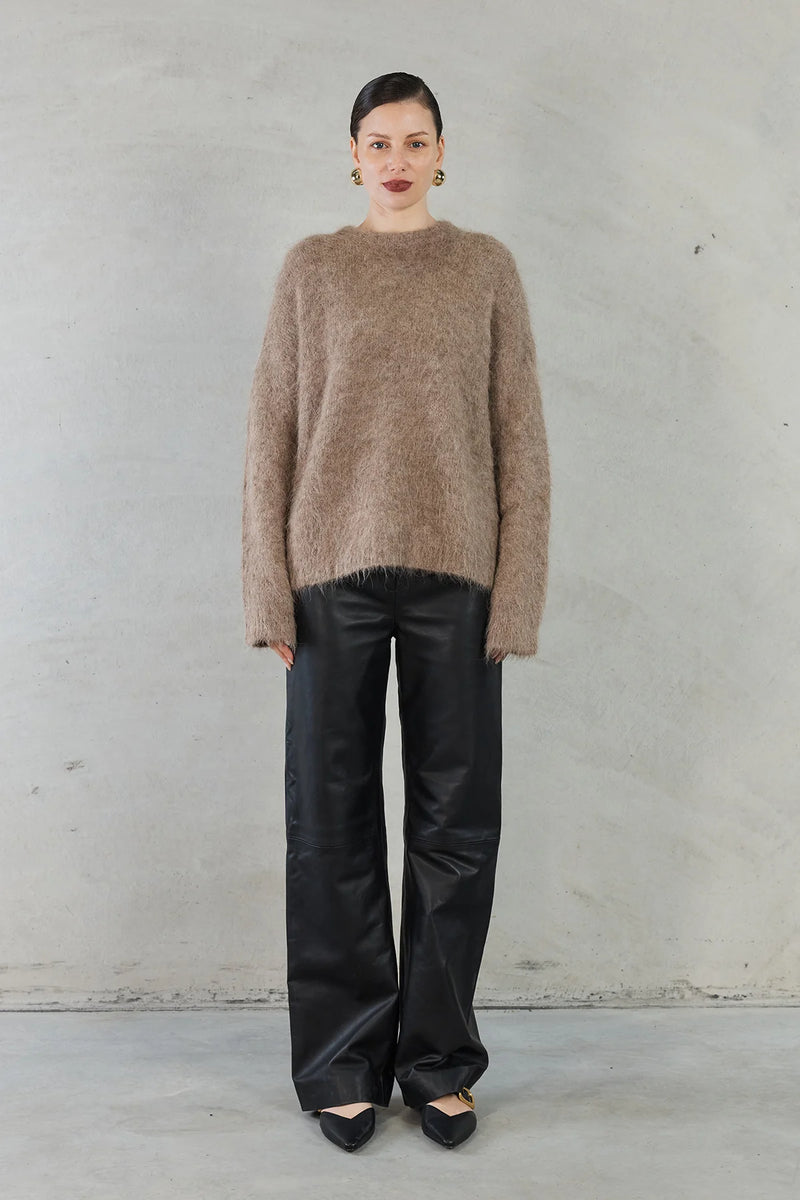 SOFIA IRINA VALERIA SWEATER-BROWN