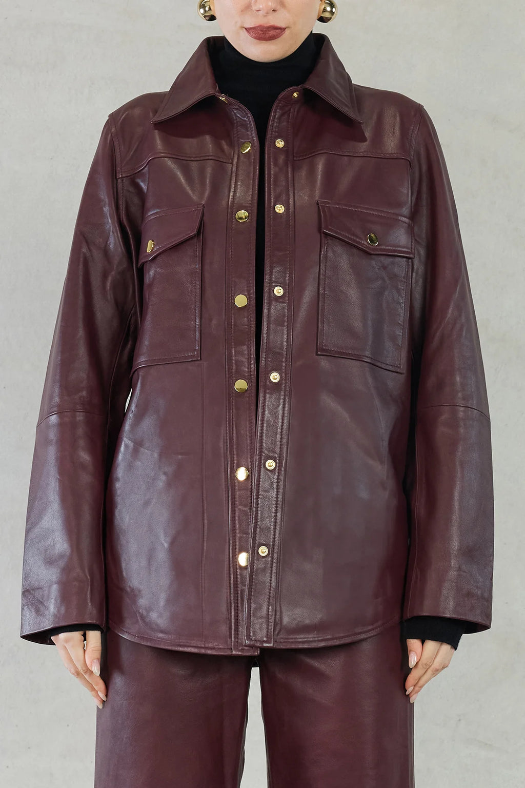 SOFIA IRINA LUCIA SHIRT-WINE