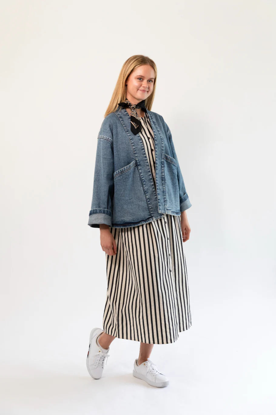 LOLLYS LAUNDRY RUMI JACKET LS-BLUE