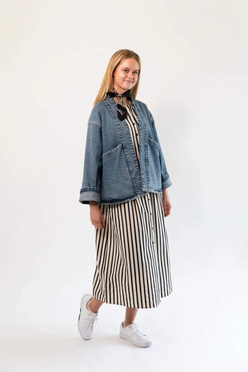 LOLLYS LAUNDRY RUMI JACKET LS-BLUE