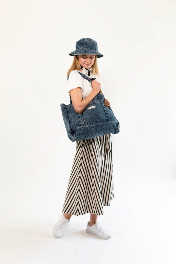 LOLLYS LAUNDRY WILLOW BUCKET HAT-WASHED DENIM