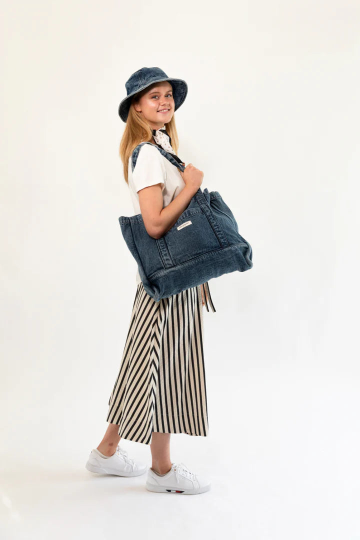 LOLLYS LAUNDRY WILLOW BUCKET HAT-WASHED DENIM
