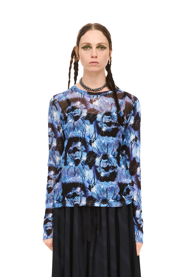 NOMD ARCHIVE LONG SLEEVE TOP-ARACHNA PRINT