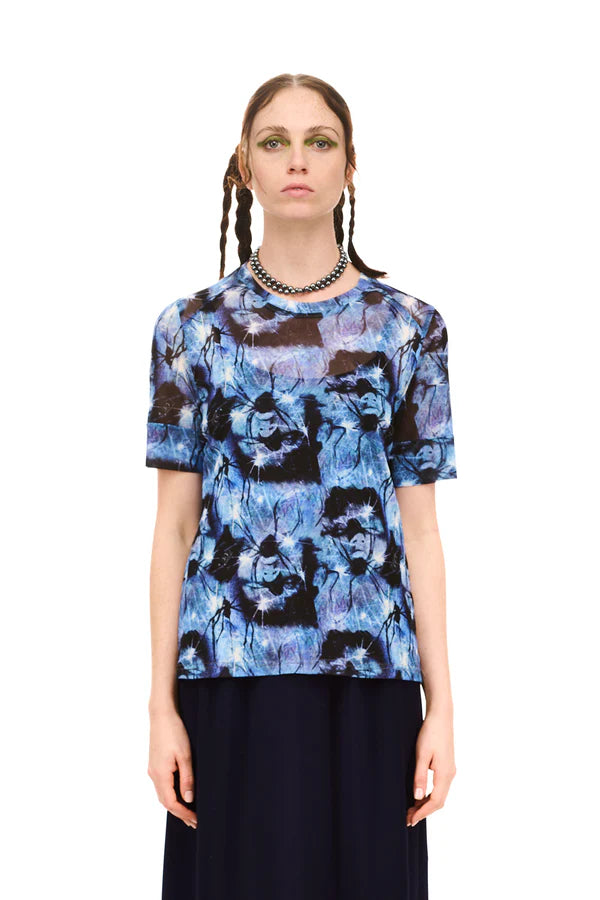 NOMD ARCHIVE SHORT SLEEVE TOP-ARACHNA PRINT
