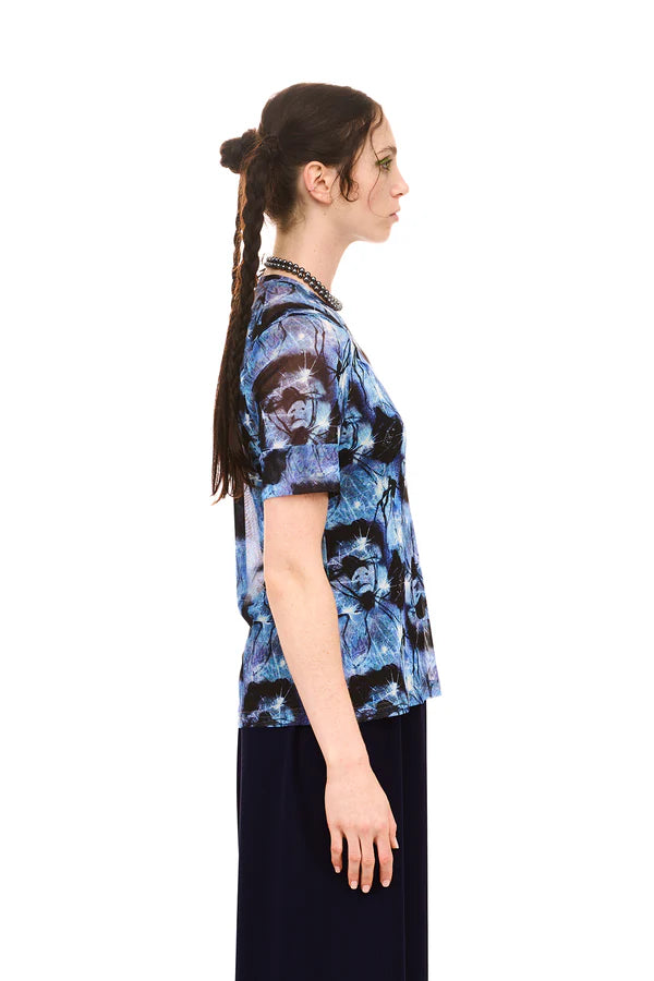 NOMD ARCHIVE SHORT SLEEVE TOP-ARACHNA PRINT