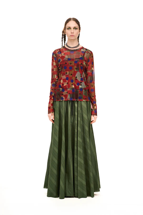 NOMD ARCHIVE LONG SLEEVE TOP-PATCHED PRINT