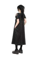 NOMD DOUBLE VISION DRESS-BLACK LEAF