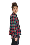 NOMD COLLEGE SHIRT-RED/GREEN PLAID