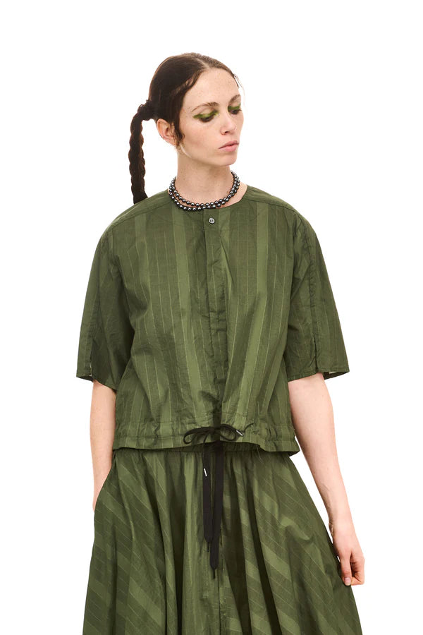 NOMD GRID BLOUSON TOP