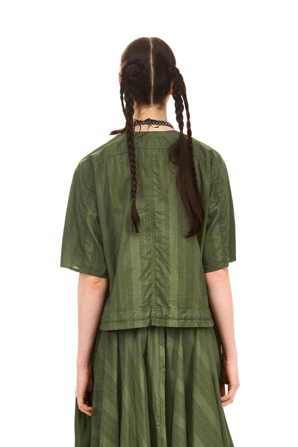 NOMD GRID BLOUSON TOP
