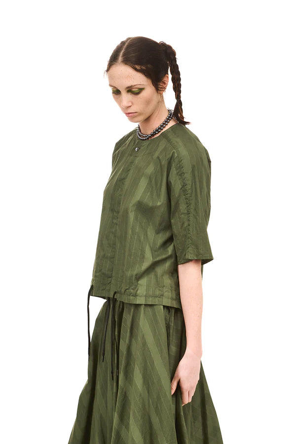 NOMD GRID BLOUSON TOP