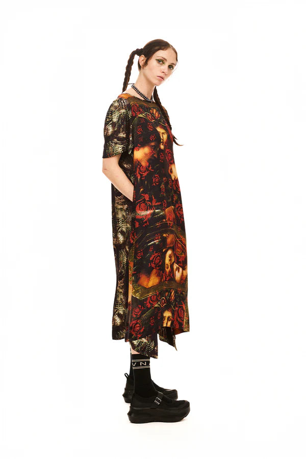 NOMD JANUS DRESS-THREE SISTERS PRINT MIX