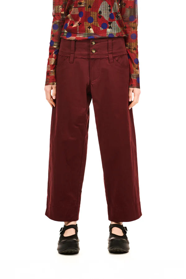 NOMD NOVEL TROUSER-OXBLOOD