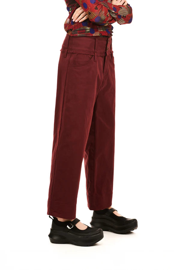 NOMD NOVEL TROUSER-OXBLOOD