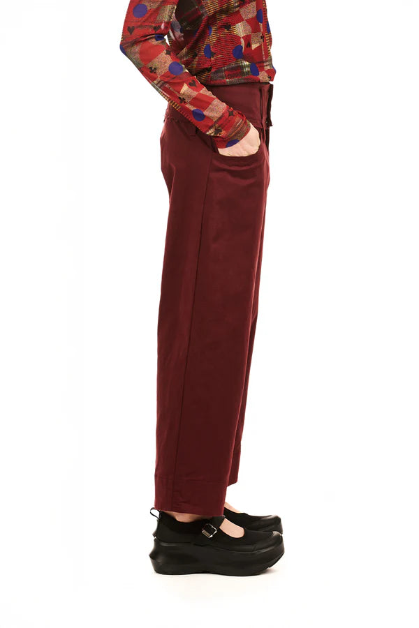 NOMD NOVEL TROUSER-OXBLOOD