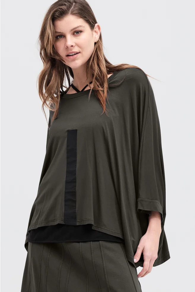 TAYLOR OPPOSING TEE-TARMAC/BLACK
