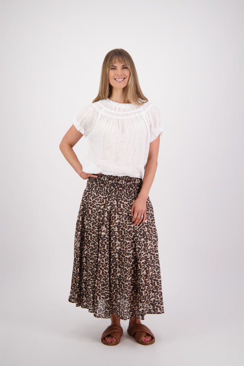 BRIARWOOD PANDORA SKIRT-LEOPARD