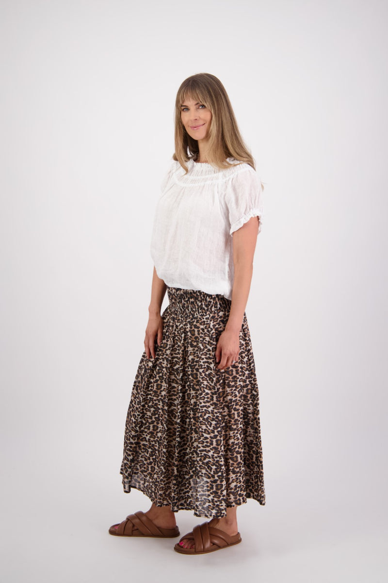 BRIARWOOD PANDORA SKIRT-LEOPARD