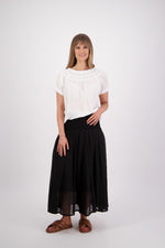 BRIARWOOD PARSON SKIRT-BLACK