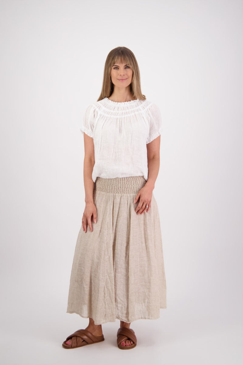 BRIARWOOD PARSON SKIRT-NATURAL