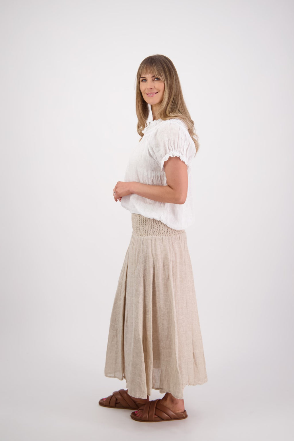 BRIARWOOD PARSON SKIRT-NATURAL