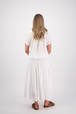 BRIARWOOD PARSON SKIRT-WHITE