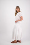 BRIARWOOD PARSON SKIRT-WHITE