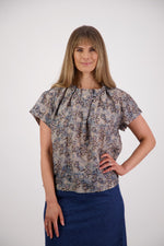 BRIARWOOD PIA TOP-DENIM DAISY