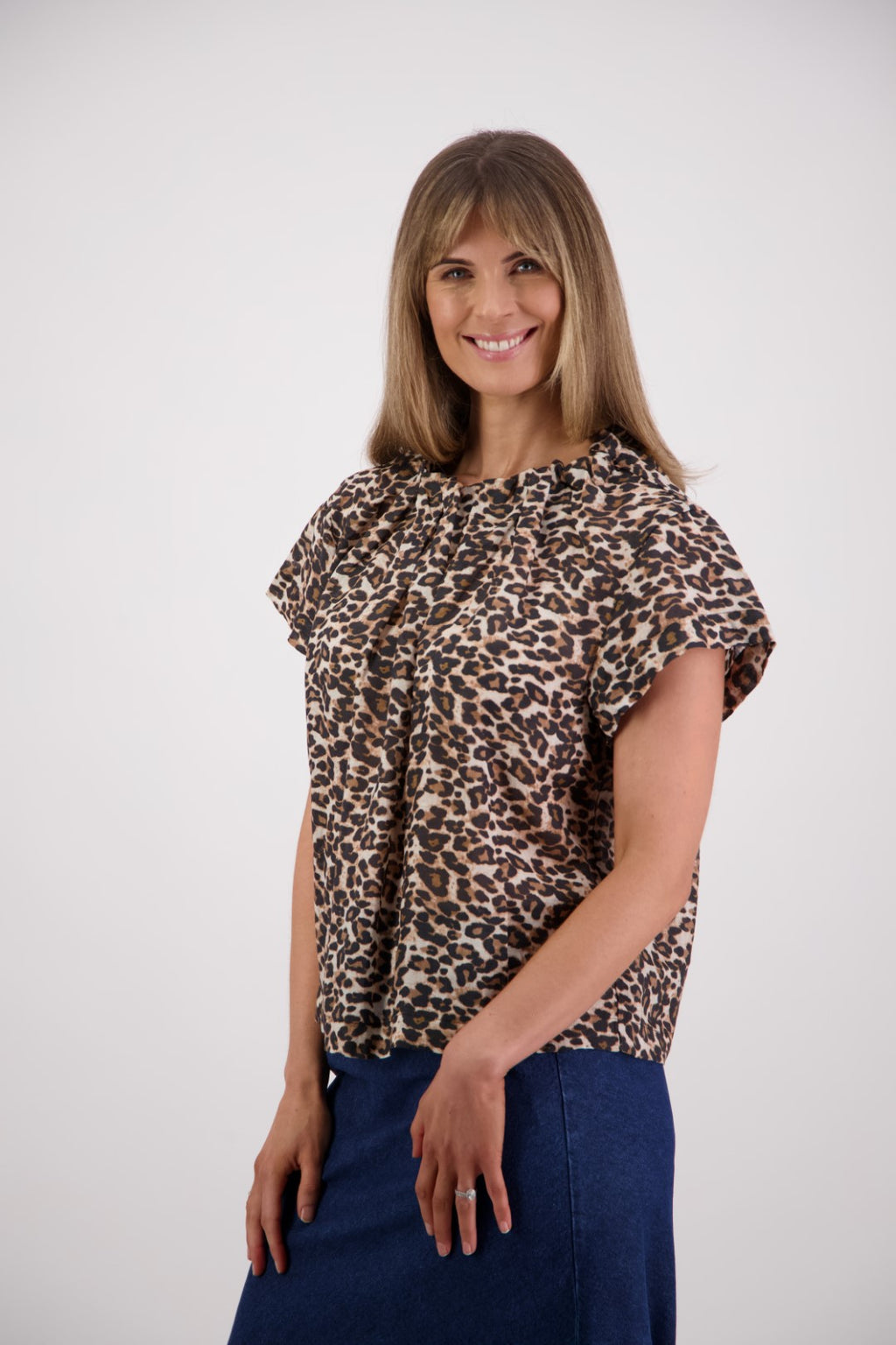 BRIARWOOD PIA TOP-LEOPARD
