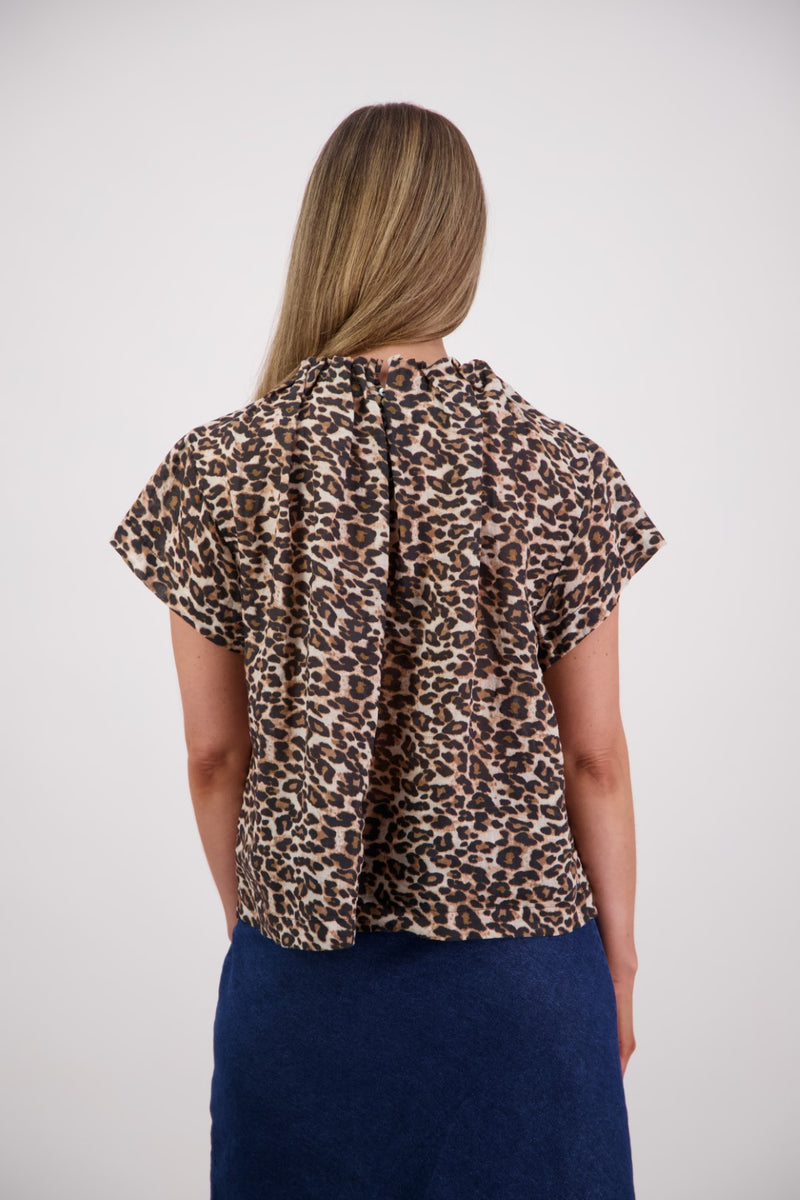 BRIARWOOD PIA TOP-LEOPARD