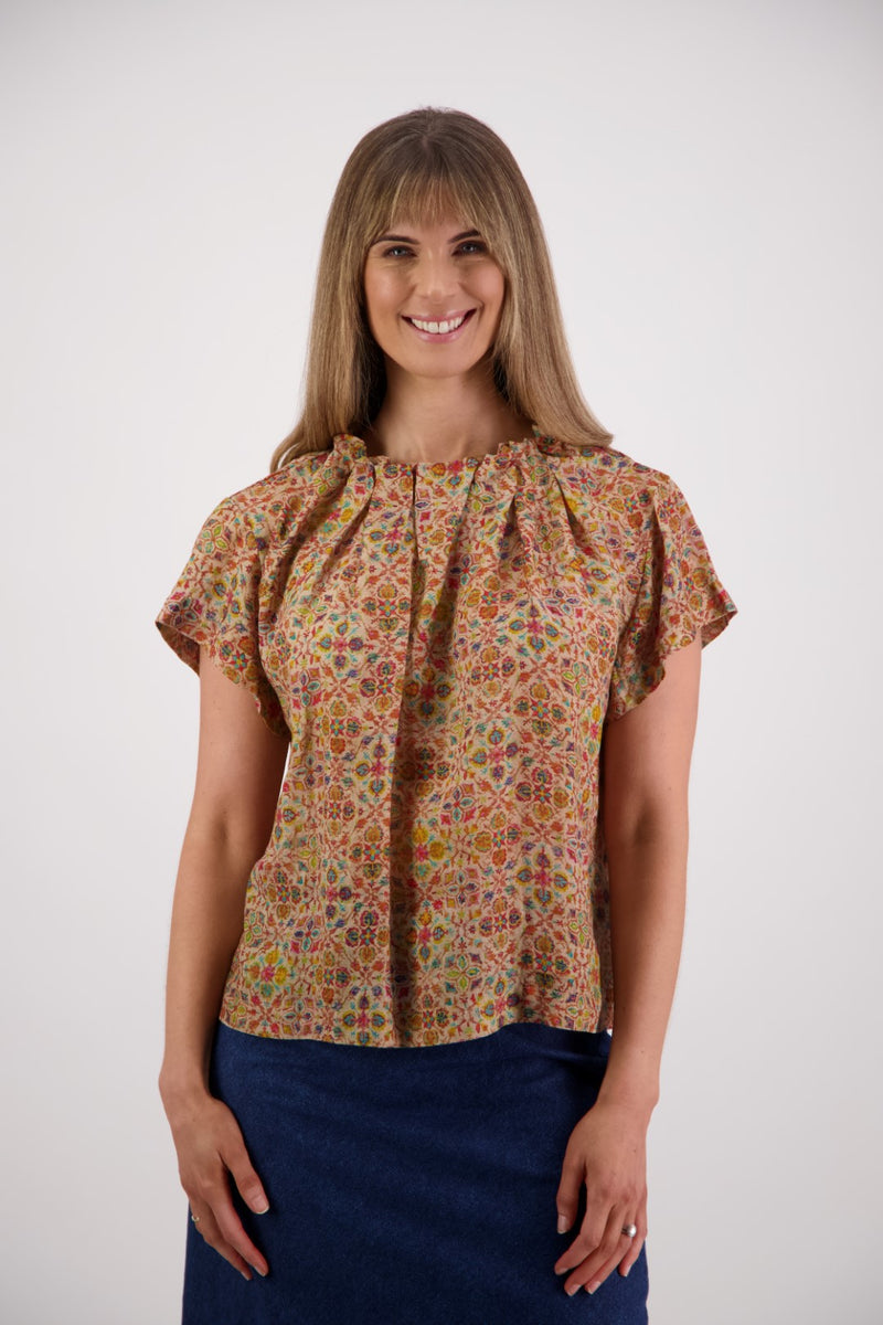 BRIARWOOD PIA TOP-LITTLE LEAF