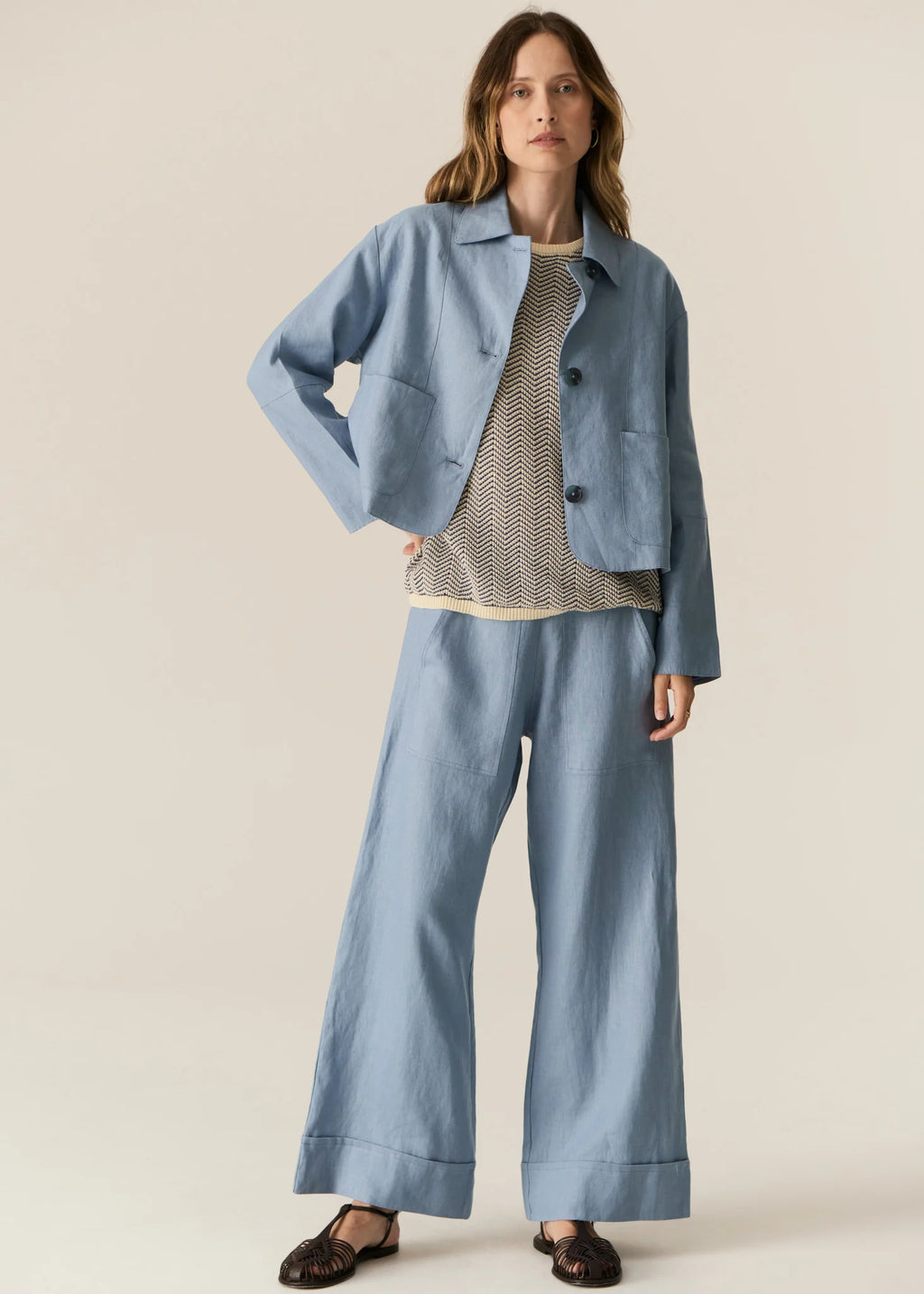 POL SAGA JACKET-BLUE