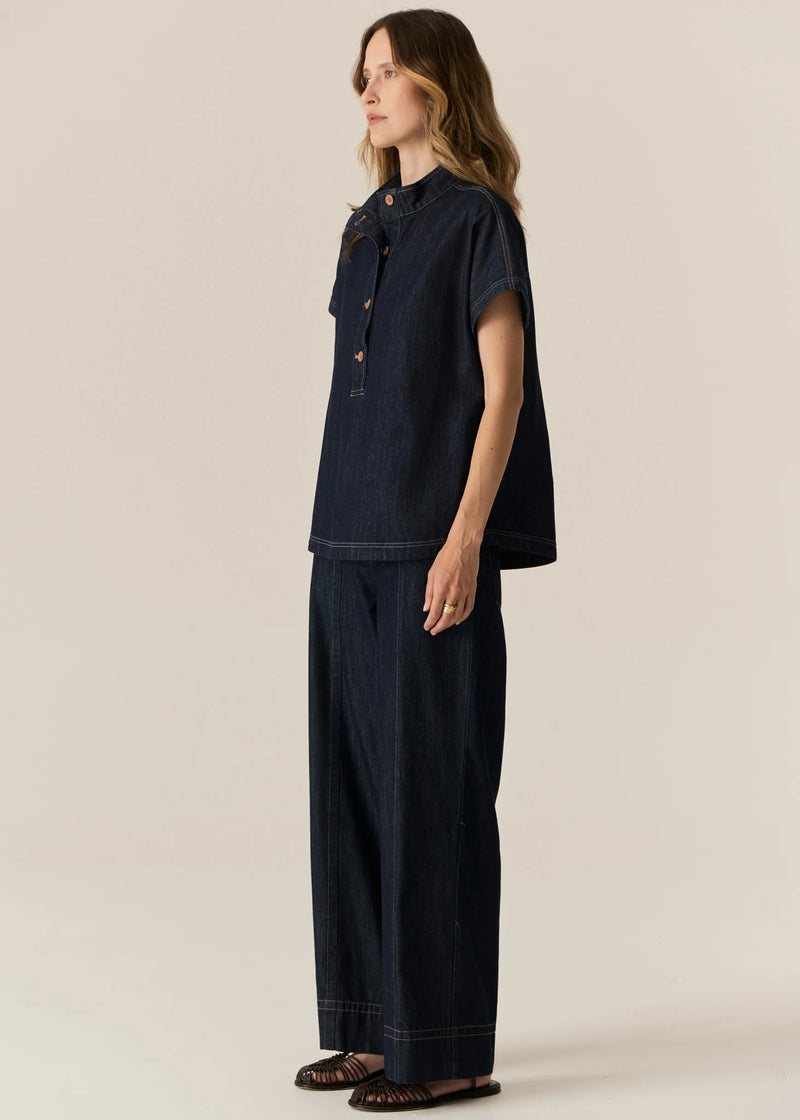 POL CARSEN SHIRT-DARK WASH