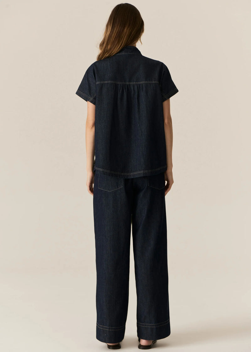 POL CARSEN SHIRT-DARK WASH