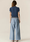 POL LASK KNIT POLO-BLUE/ECRU