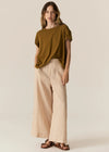 POL ZONE CAP TEE-KHAKI