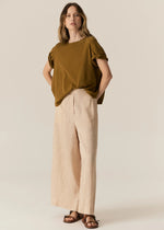 POL ZONE CAP TEE-KHAKI