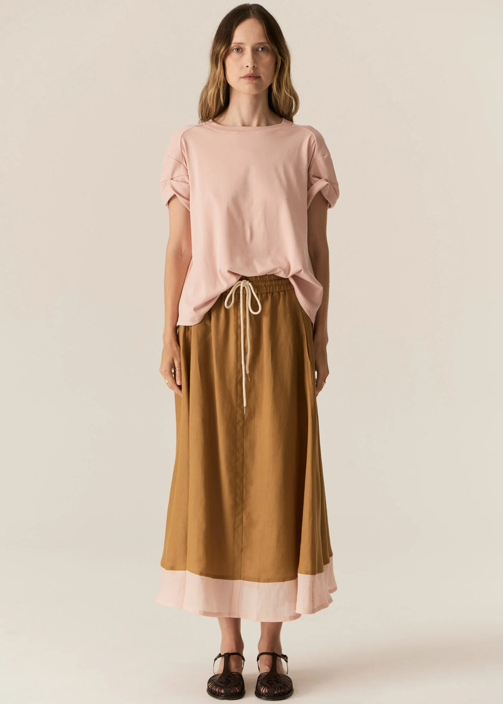 POL ZONE CAP TEE-BLUSH